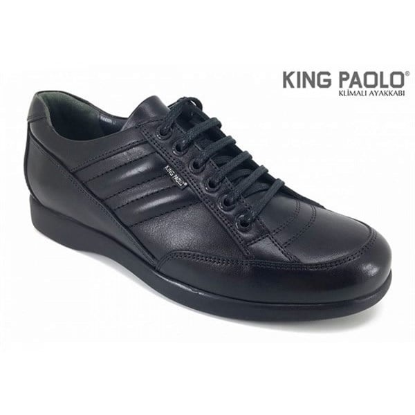 34 King Paolo Büyük Beden Erkek Ayakkabı-Siyah nehironline