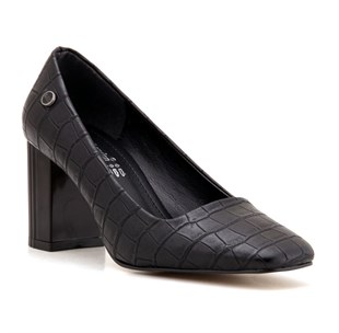 115 L&L Günlük Kadın Topuklu Ayakkabı-Siyah sistemayakkabi