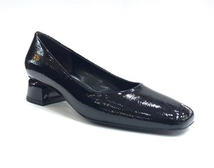 1998 L&L Günlük Kadın Topuklu Ayakkabı-Siyah Rugan sistemayakkabi