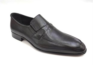 2574 Oskar Hakiki Deri Klasik Erkek Ayakkabı-Siyah sistemayakkabi