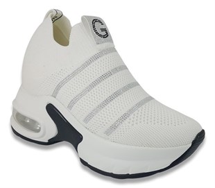 300-3 Guja Air Taban Günlük Bayan Spor Ayakkabı-Beyaz sistemayakkabi