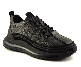 Guja 494 Erkek Sneaker Ayakkabı-Siyah sistemayakkabi